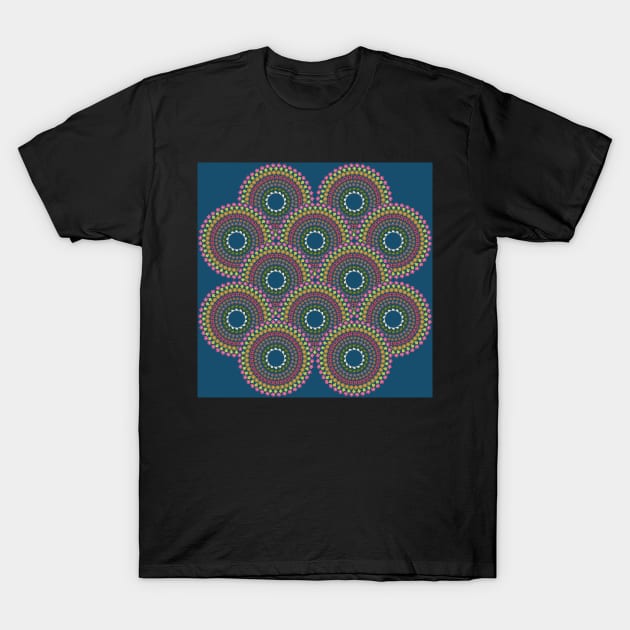 Peacock Mandala T-Shirt by FrancesPoff